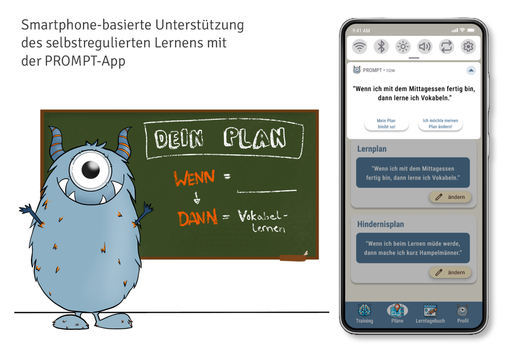 Einblicke in die PROMPT-App, die Smartphone-basiert das selbstregulierte Lernen von Schüler*innen unterstützt