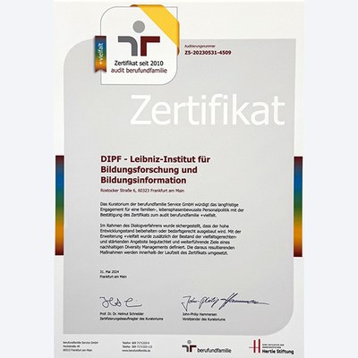 berufundfamile + vielfalt Zertifizierung